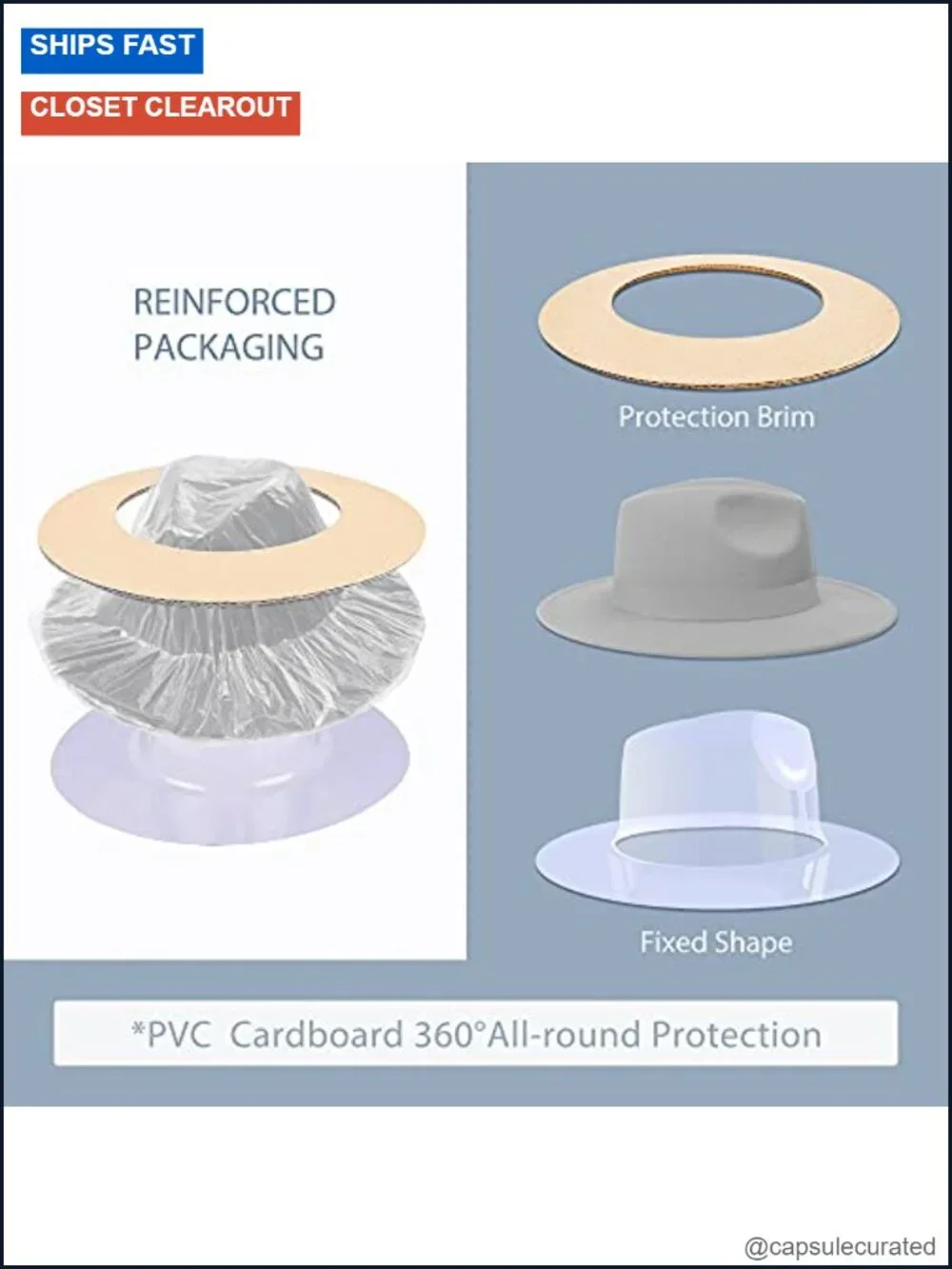 Fedora Hat Wide Brim Cotton Polyester Adjustable Unisex